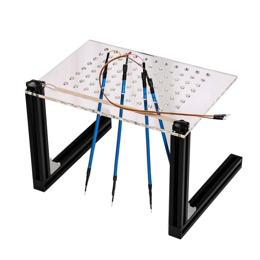 LED BDM Frame Mesh Assistant With 4 Probe Pens Works For KESS/KTAG/FGTECH/BDM100/Dimsport BDM Adapters ECU Remap Bracket: Full Set