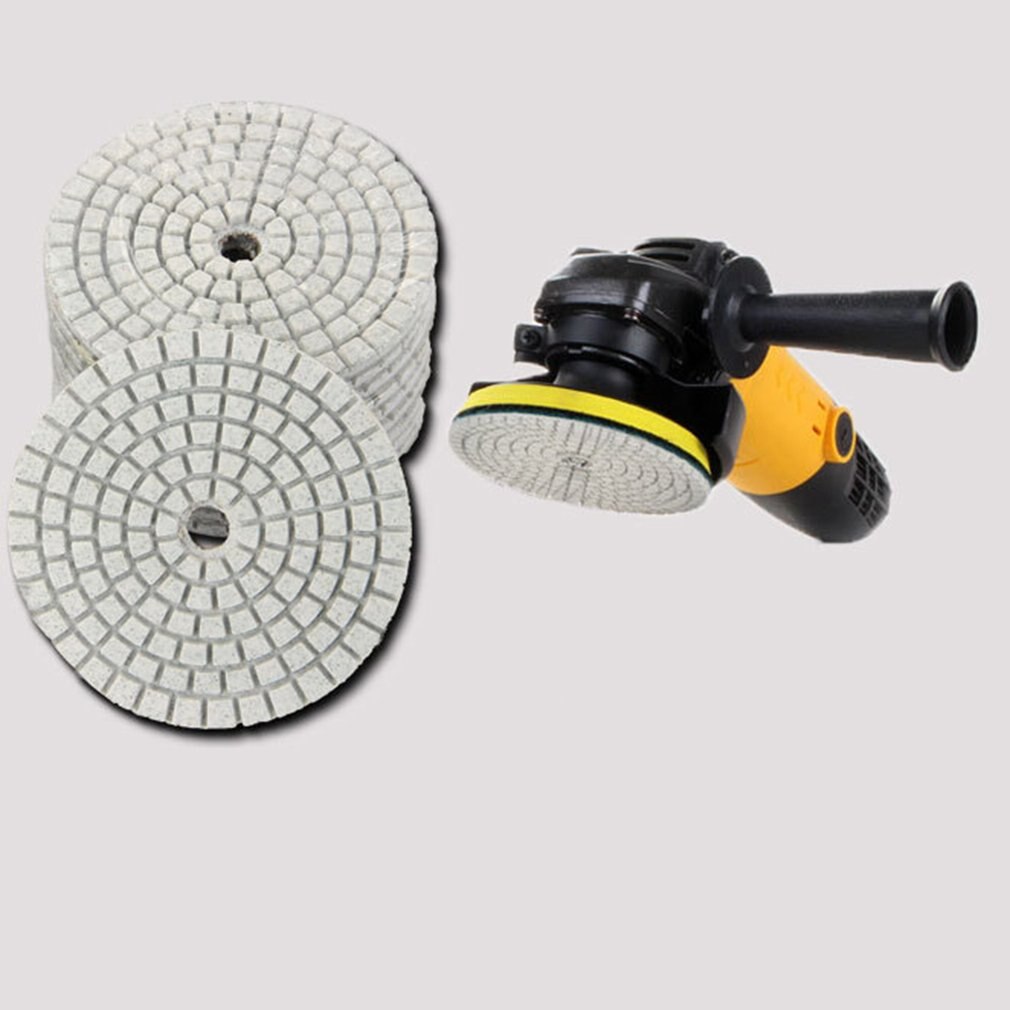 Diamant Polijsten Kit 100Mm Nat Of Droog Voor Graniet Stone Beton Marmer Polijsten Gebruik Slijpschijven Set 12 stuks