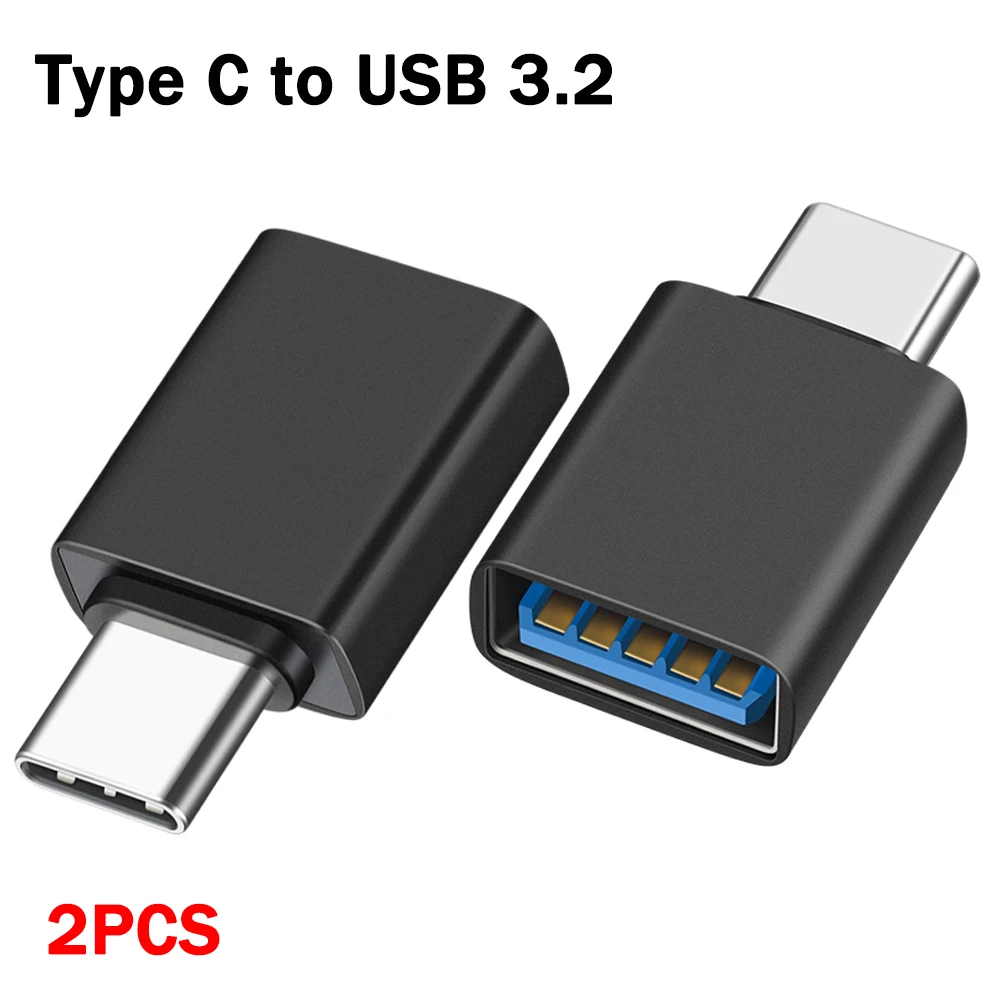 OTG Type-C Male To USB 3.2 Female Mobile Phone Adapters for Cellphone USB Flash Disk Mouse Keyboard Fast Transmission Converters: Yellow