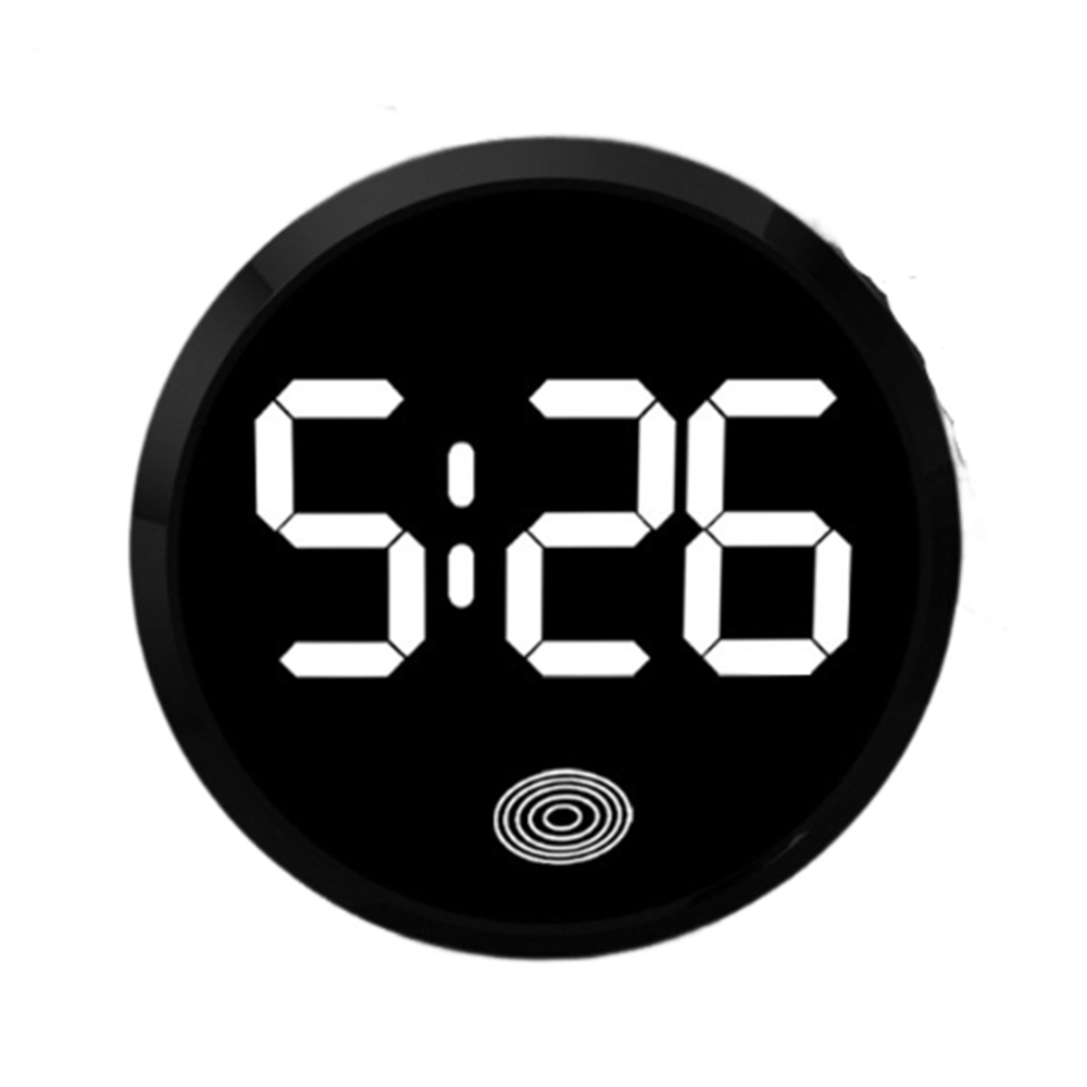 Touch-Activated Car Dashboard Clock Mini Novelty LED Electronic Watch LED Time Display Simple Luminous Car Clock Home/Office: WHITE