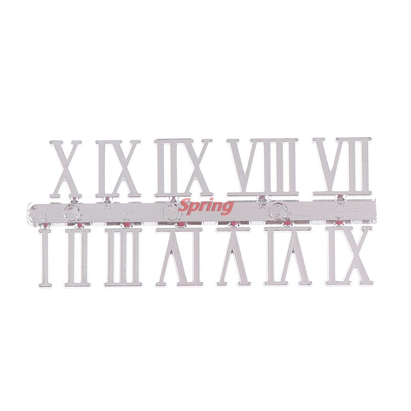 - Clock Dial Digital Mechanism Parts Card Clock Accessories Roman Numeral DIY Digital Replacement Gadget Repair Clock Parts: Silver