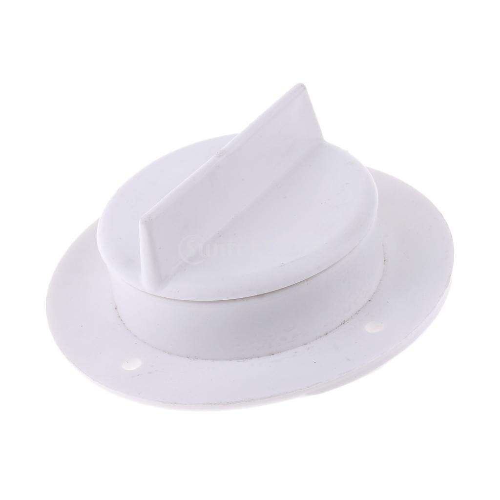 Universal White Nylon Marine Boat Transom Deck Mount Drain Scupper Valve Screw Cap Bung Stopper Replacement Accessories