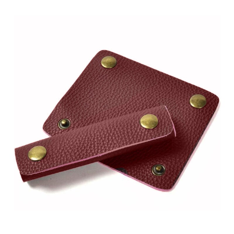 Poignée de bagage en cuir, valise enveloppante, poignée de protection, sangle d&#39;épaule pour poussette: Bourgogne