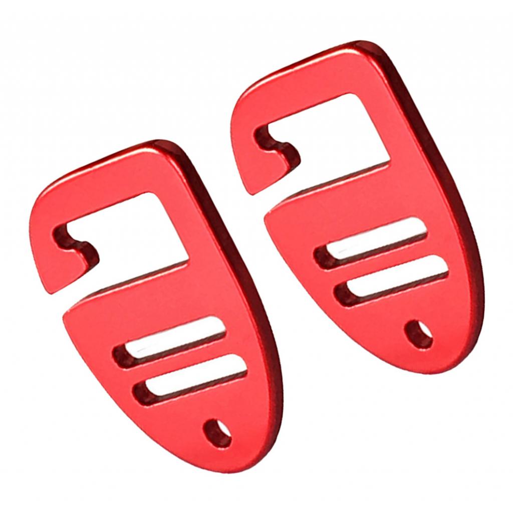 2 Pieces Webbing Buckles Outdoor G Hook Webbing Buckle Lightweight Hanging Carabiner Backpack Red