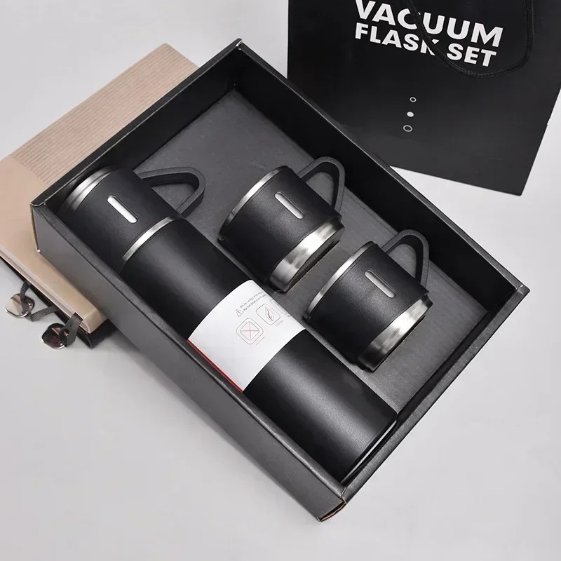 Coffee Thermos Stainless Steel Vacuum-Insulated Water Bottle Insulated Bottle with Cup for & Cold Drink Outdoor Travel Mug