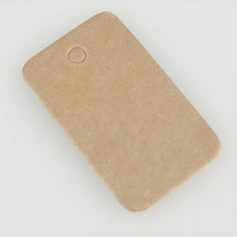 100Pcs Cardboard Blank price Hang tag Retro Kraft Hang tag 2*3.3cm