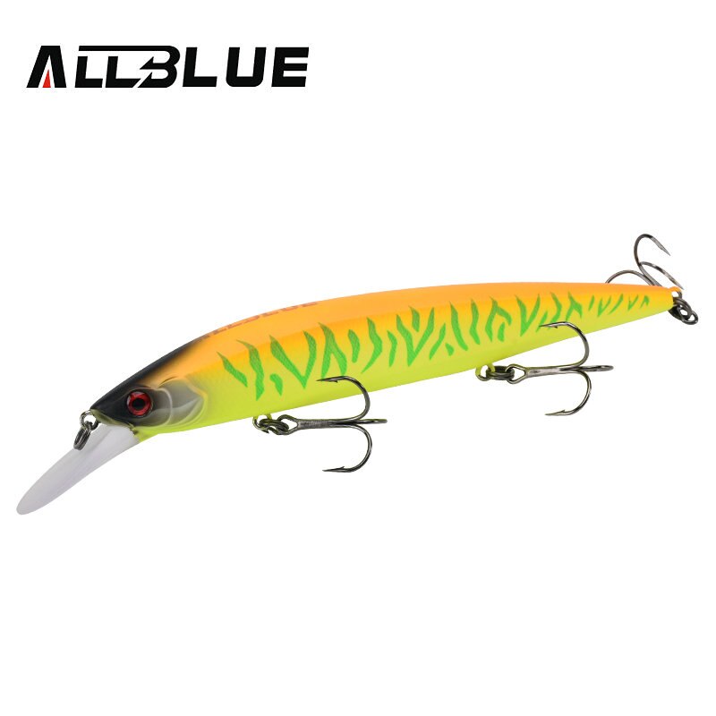 ALLBLUE SHANKS 130MR SP señuelo de pesca suspender Jerkbait 23g de tungsteno a sistema de tiempo fundido Wobbler 2,5 m Minnow esca artificial: Color B