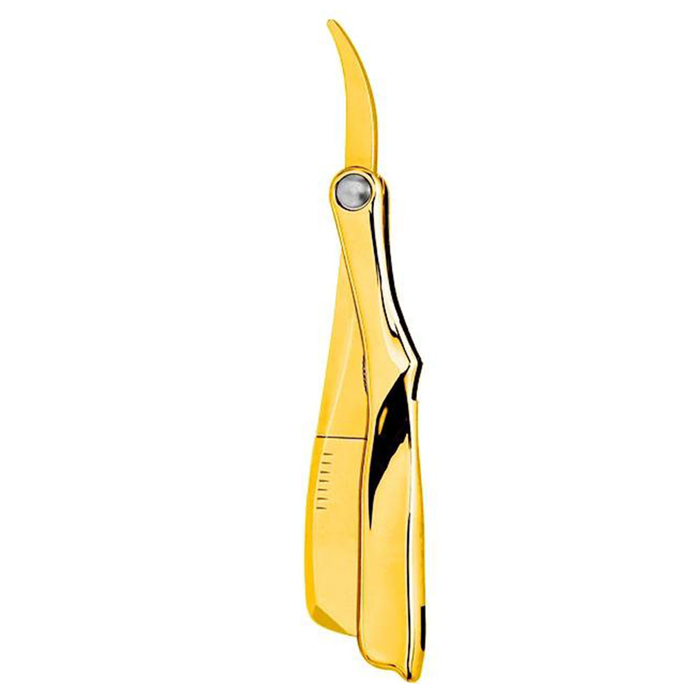 Maquinilla de afeitar Manual para Barba, afeitadora de pelo de mano plegable, herramientas de depilación (sin rebanada de afeitado), accesorios para peluquero y salón