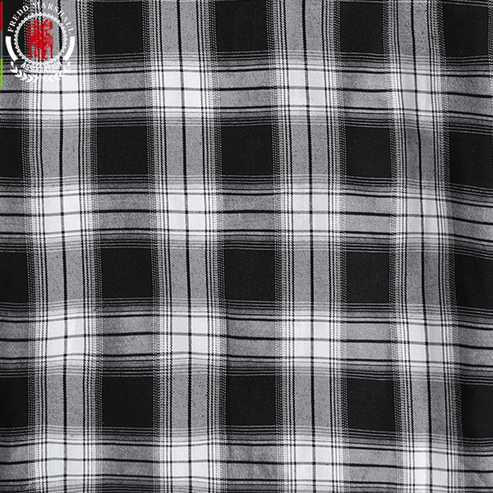 FREDD MARSHALL Spring Long Sleeve Plaid Hooded Shirt Men Casual Business Hood Shirts Outwear Male Clothing 4050