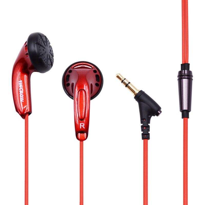 Originele Yincrow X6 In Ear Oortelefoon Oordopjes Platte Hoofd Plug Oordopjes Pk PK1 MX985 Oordopjes Doden Monnik Oordopjes: Red no mic