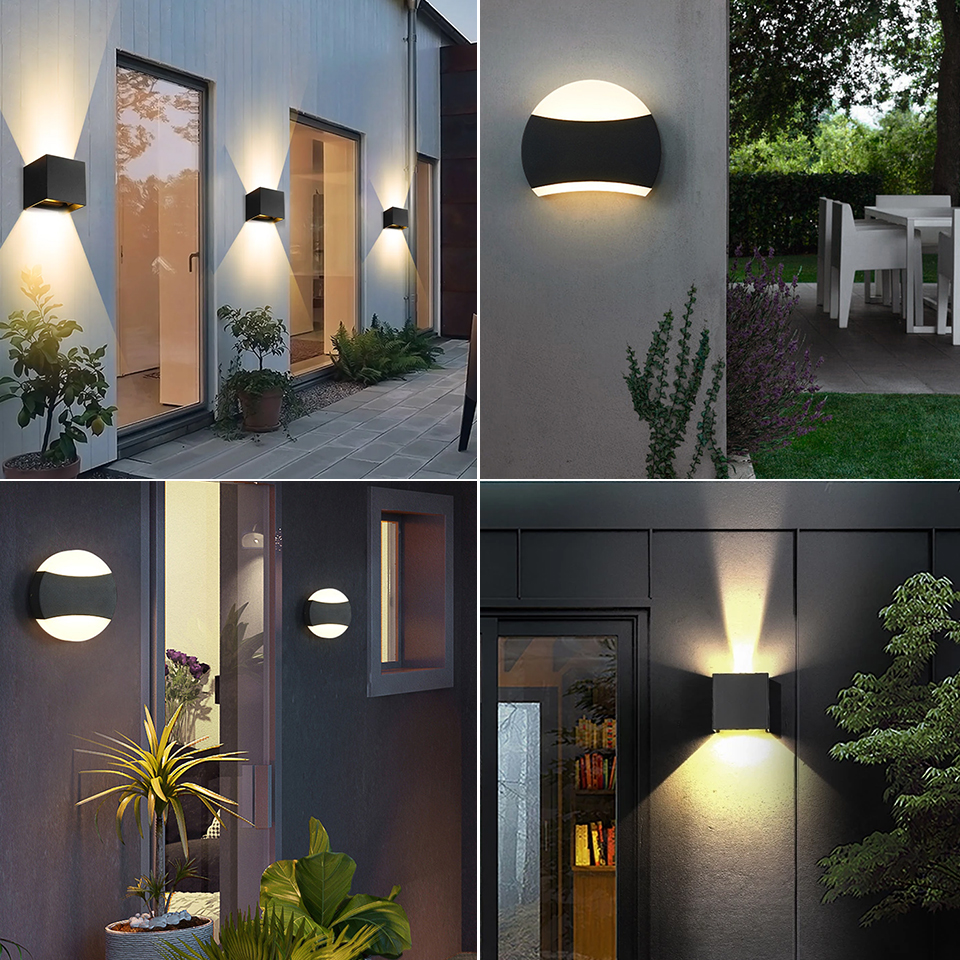 Outdoor Wandlamp Waterdicht IP66 12W 6W LED Wandlamp Blaker Balkon Tuin Decoratie Verlichting Lamp AC85-265V Home verlichting