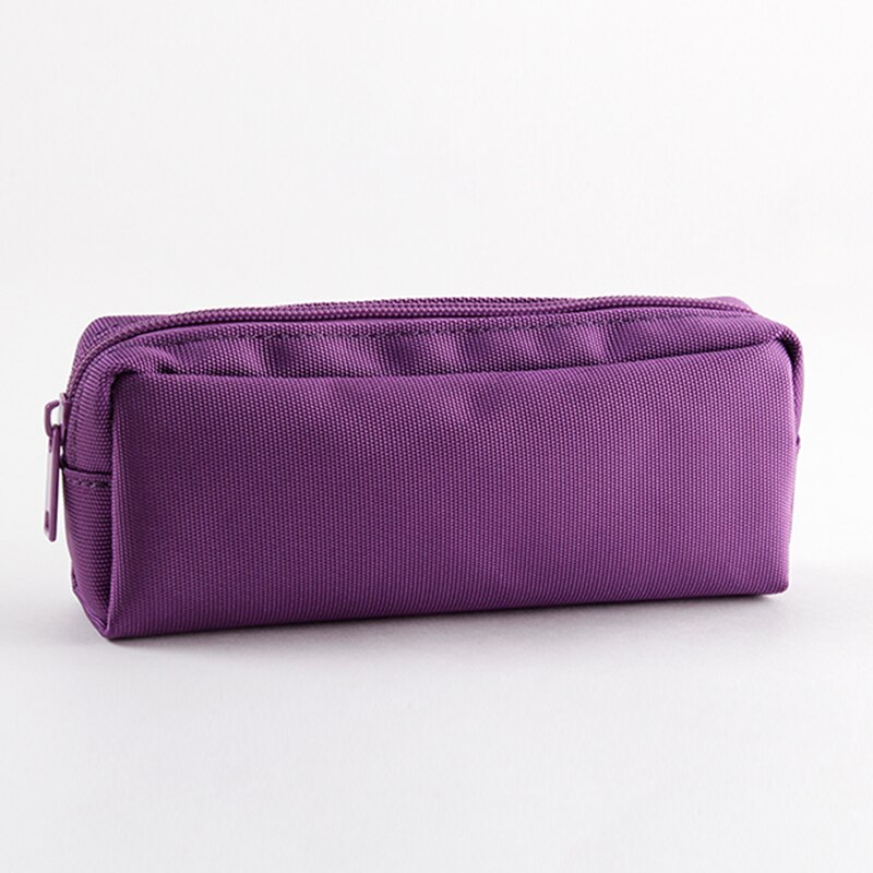 Pencil case female simple large capacity male pen case student cute stationery bag ins tide girl stationery box: Purple