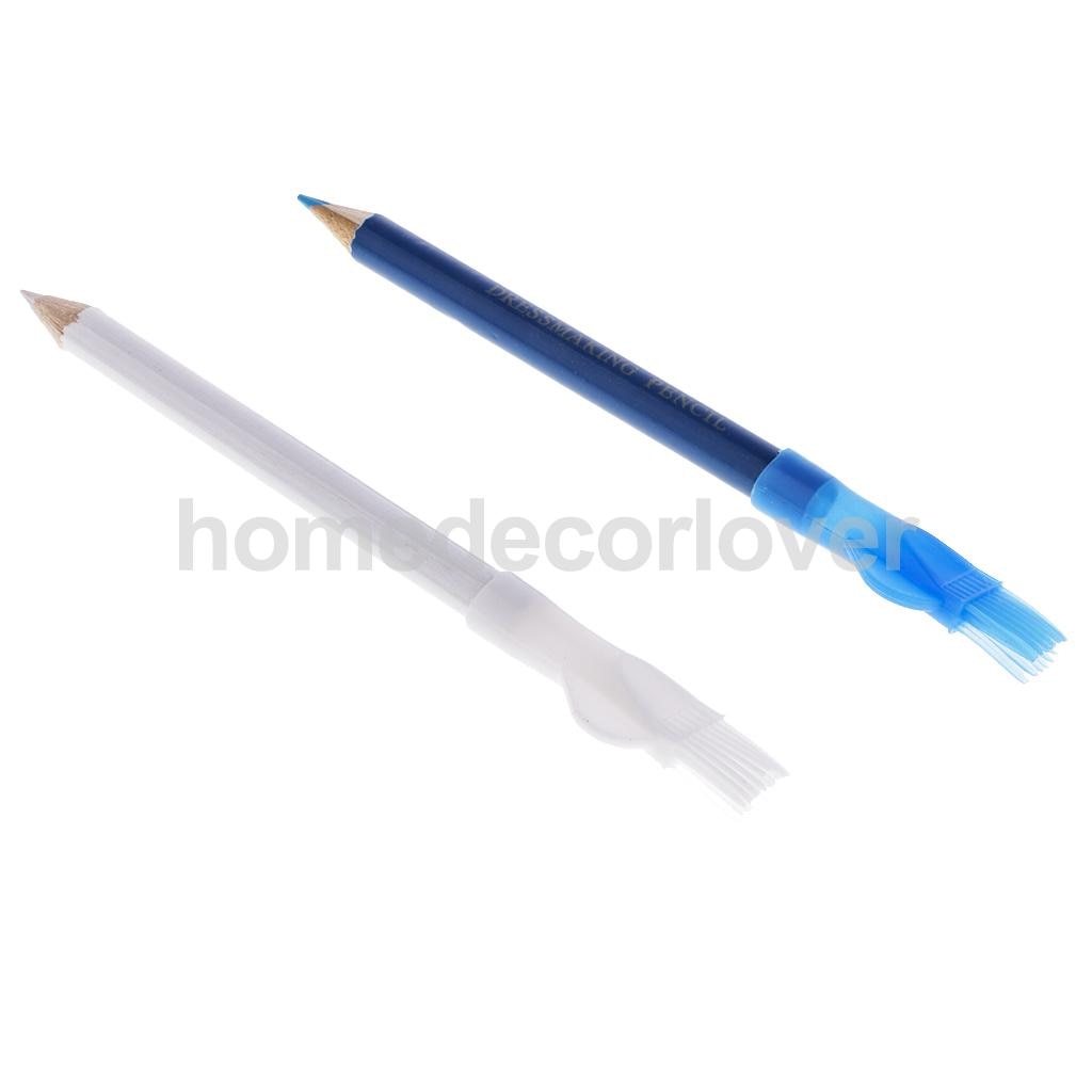 Lápiz de tiza para Sastre, 2 uds., para costura, marcadores y plumas artesanales, Tela de cuero de sastre