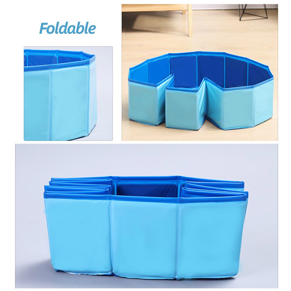 Dog Pool Foldable Dog Swimming Pool Portable Pet Bath Swimming Tub Bathtub Collapsible Bathing Pool for Dog Cats Pool
