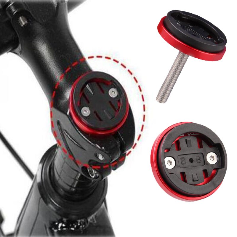 Mtb Bike Code Tabel Basis Computer Houder Stem Top Cap Fietsen Stopwatch Gps Snelheidsmeter Mount Beugel Voor Garming Bryton Cateye