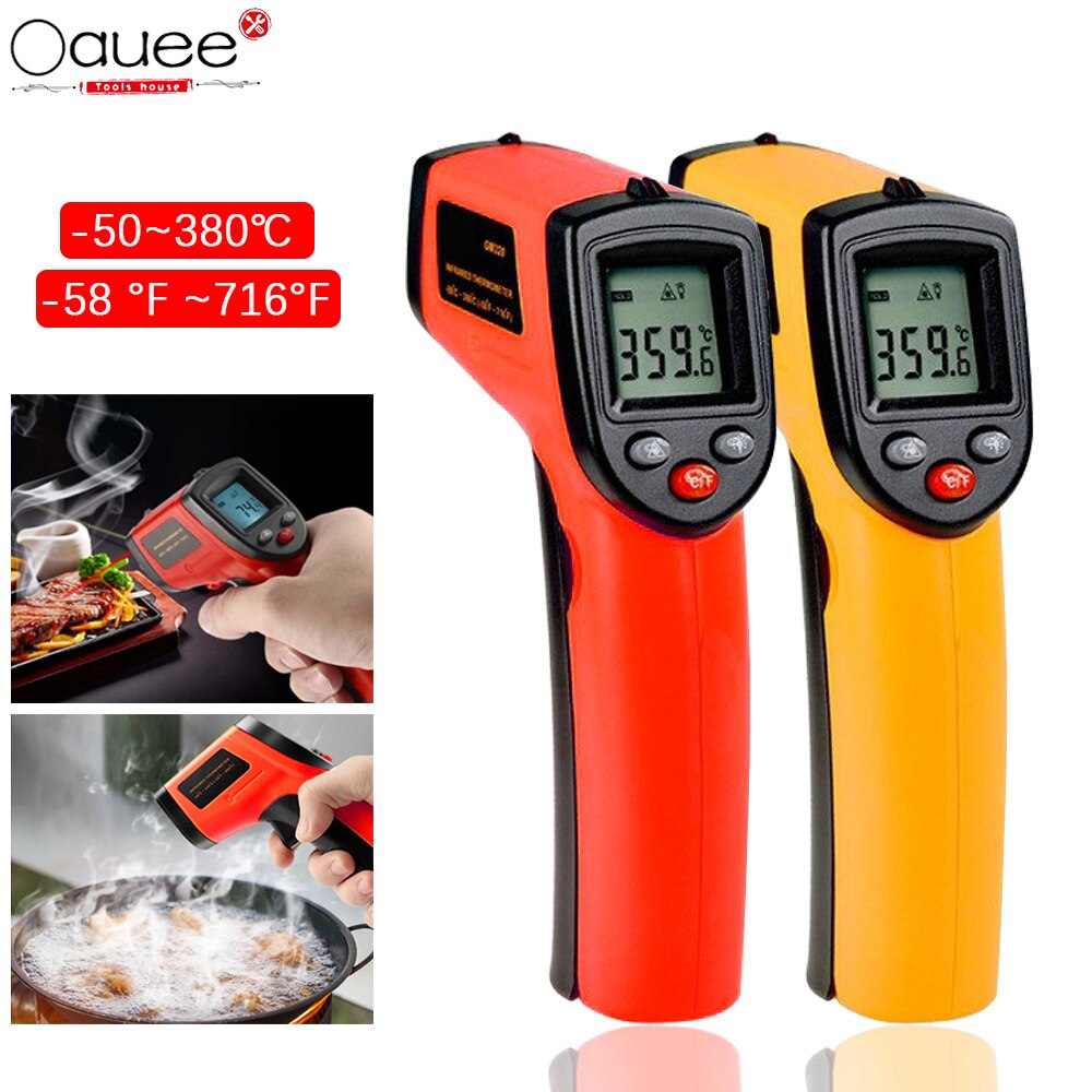 Draagbare GM320 Infrarood Thermometer C/F Non Contact Pyrometer Industriële Digitale Ir Temperatuur Meter -50 ~ 380 ℃ graden Celsius