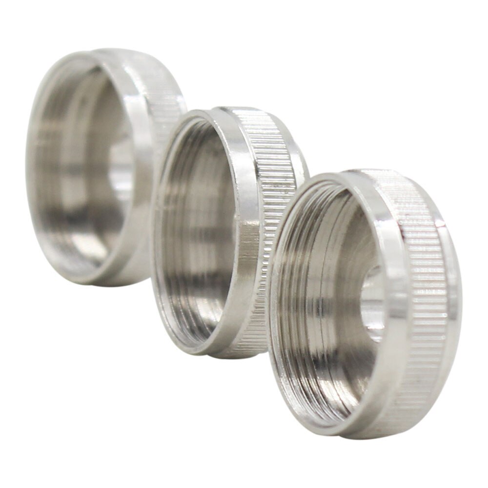 Tapa de pistón de botón de trompeta, accesorios de latón para instrumentos musicales, válvula inferior, cubierta inferior y tapa superior de pistón de tornillo superior, 3 piezas