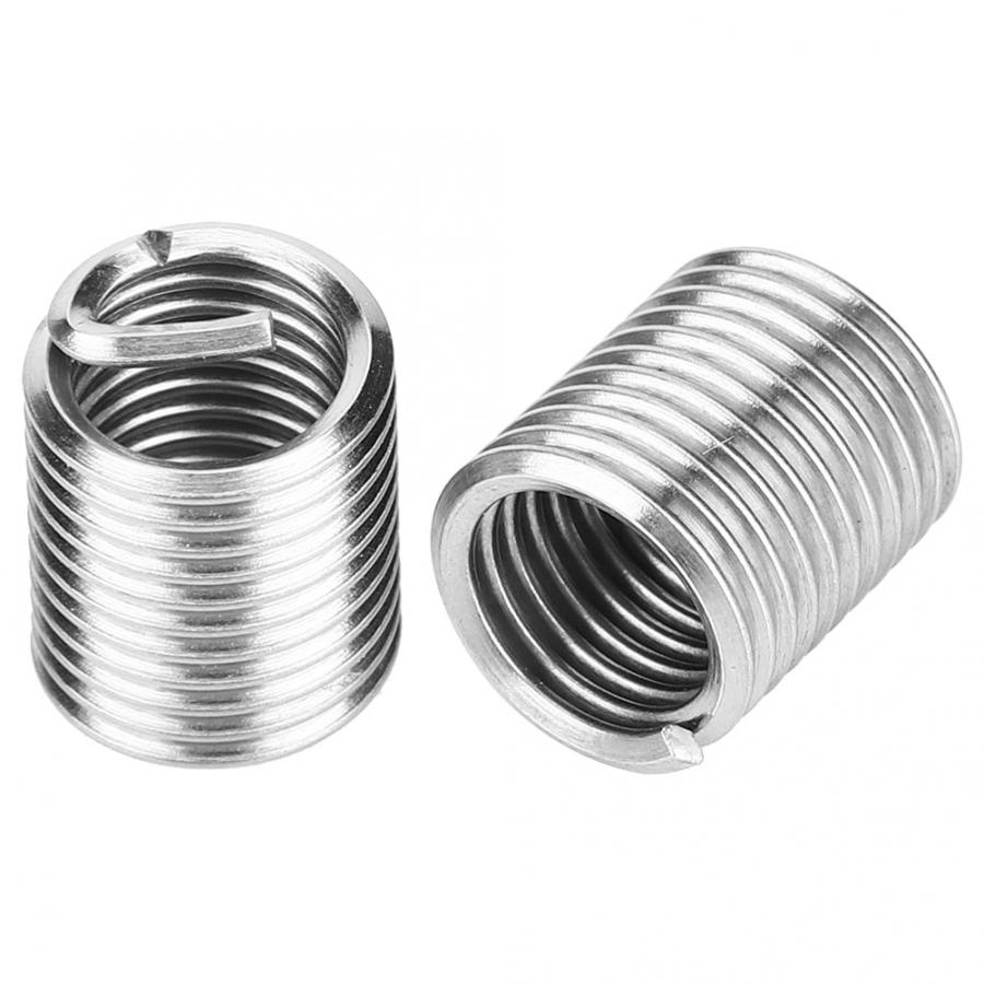 17Pcs Threaded Insert Kit Stainless Steel Twisted Drill Tap Wrench Threaded Insert Tool Twisted Drill Wrench Breaker Tap