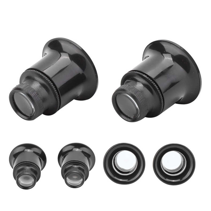2PCS 20X Magnifying Glasses Eye Loupe Loop Optical Magnifier Jewelry Repair Tool