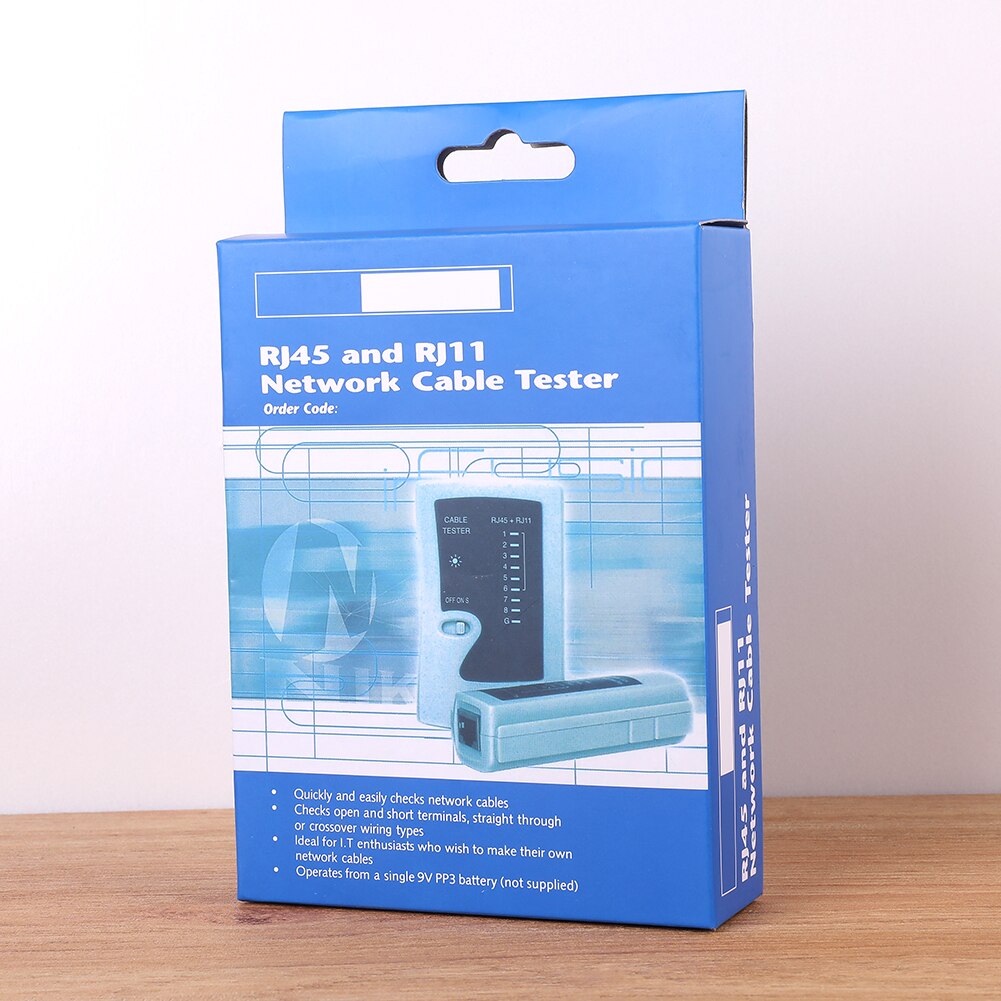 Portable Network Cable Tester Pro RJ45 RJ11 Network Cable Tester Ethernet Wire Detector Networking Repair Tool