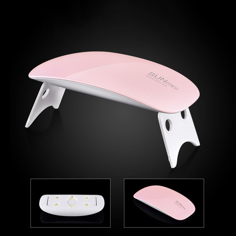 Nieuw Portable Mini 6W Uv Led Lamp Nagellak Droger Thuisgebruik 45 S/60 S Timer Instellen gel Nagel Machine Beauty Tool MS88