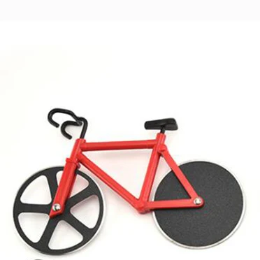 Pizzasnijder Roestvrij staal Fietsvorm Wiel Fietsroller Pizza Chopper Snijmachine Pizzasnijmes Keukengereedschap: Light Grey
