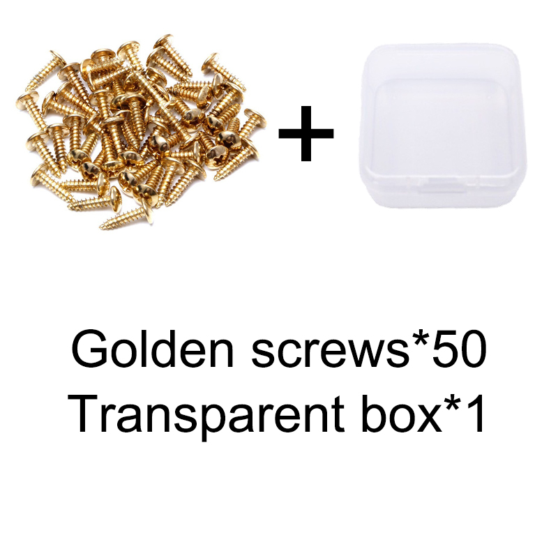 Elektrisk gitar bass beskyttelsesplate skruer 3*12mm beskyttelsesplate bakdeksel plate sokkelskruer med eske emballasje hy: Lysegrå