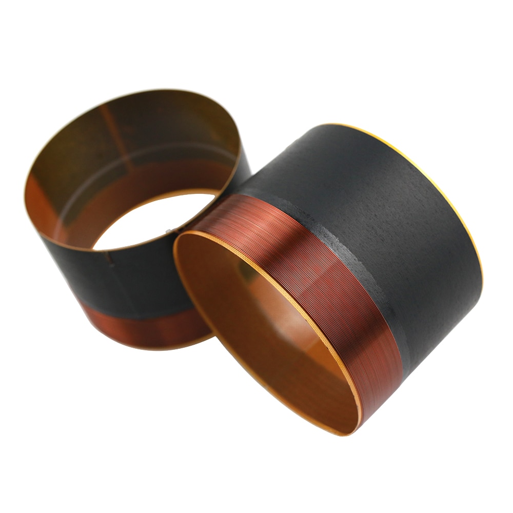 Ghxamp 75.5mm woofer schwingspule glasfaser reinem kupferdraht zwei schichten 75.5mm bühne lautsprecher bass schwingspule zubehör 2pc
