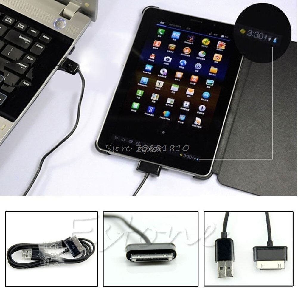 Cable de carga y sincronización USB para Samsung Galaxy Tab 2, 7, 8,9, 10,1 ", P1000, 1M/2M/3M