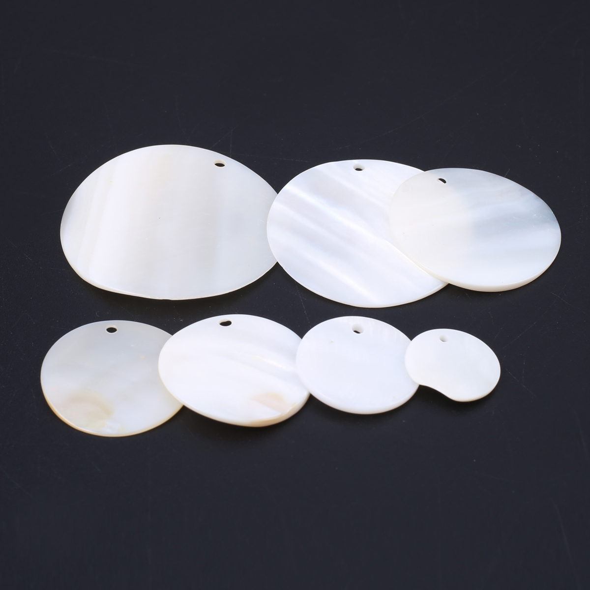 10 Stks/partij Natuurlijke Moeder Van Schelp Kralen Ronde Natuurlijke Schelp Losse Kralen Voor Het Maken Van Diy Sieraden Oorbel Ketting Accessoires