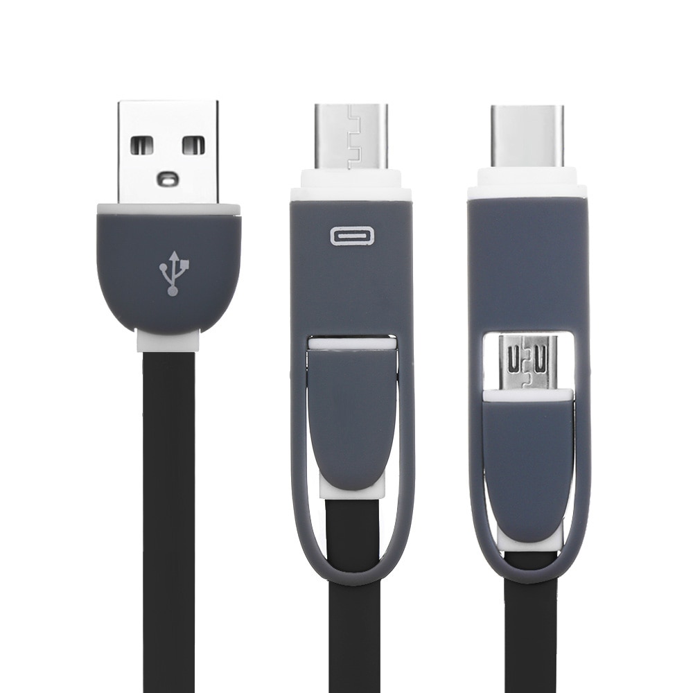 2 In 1 Oplaadsnoer USB-C Adapter Digitale Usb 3.1 Type-C Om Micro Usb Converter Gegevens Charger Kabel smartphone Accessoires