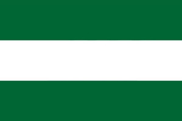 Bandera Andalucia 20 x 30cm 60 x 90cm 90 x 150cm 100 x 150cm, Andalucía Sin Escudo, estralla Andaluz Flag Andalucistas Satin 2 Anillas,Pulsera Cinta Lazos España 1cm 1.5cm 2.5cm: Sin Escudo 90 x 150cm saten