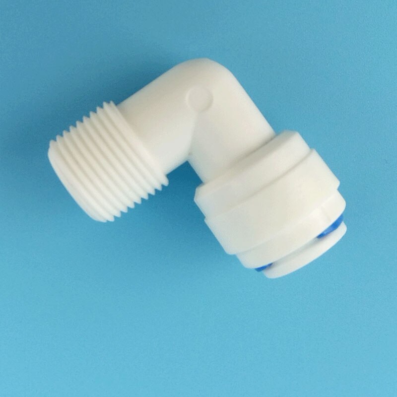 1 kpl 3/8 " od letkun pikaliitäntä 3/8 " putken kulmaliitin ro-vesi käänteisosmoosi akvaariojärjestelmän liitin