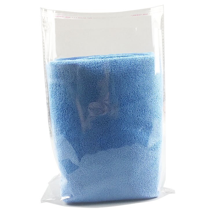Genlukkelige cellofan opp poly poser klare selvklæbende forsegling plast transport emballage masker individuelt pakket