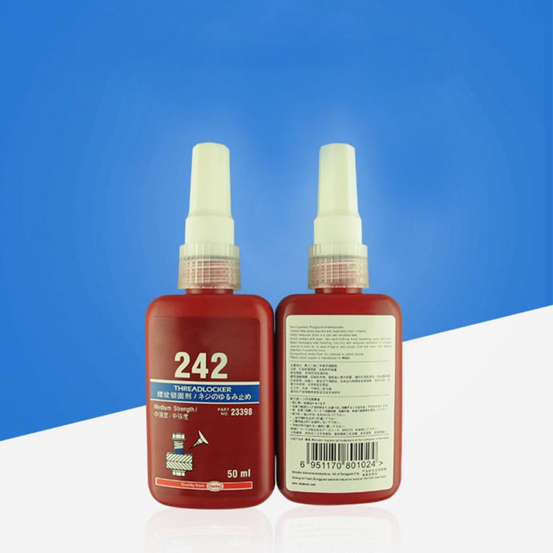 1pc 50ml sylindrisk holder låsende lim metallskrue anaerob lim termisk styrke miljølim 222/242/243