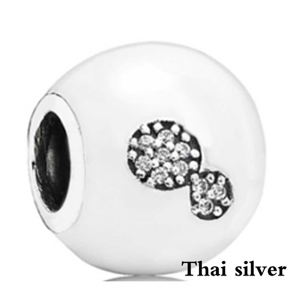 2019 NEW Thai Argento Nobile Arco Metropolitana Carosello Romantico Giorno di san valentino del Regalo di Fascino del Fiocco di Neve In Rilievo Collezione In Edizione Limitata: PDLLW0901