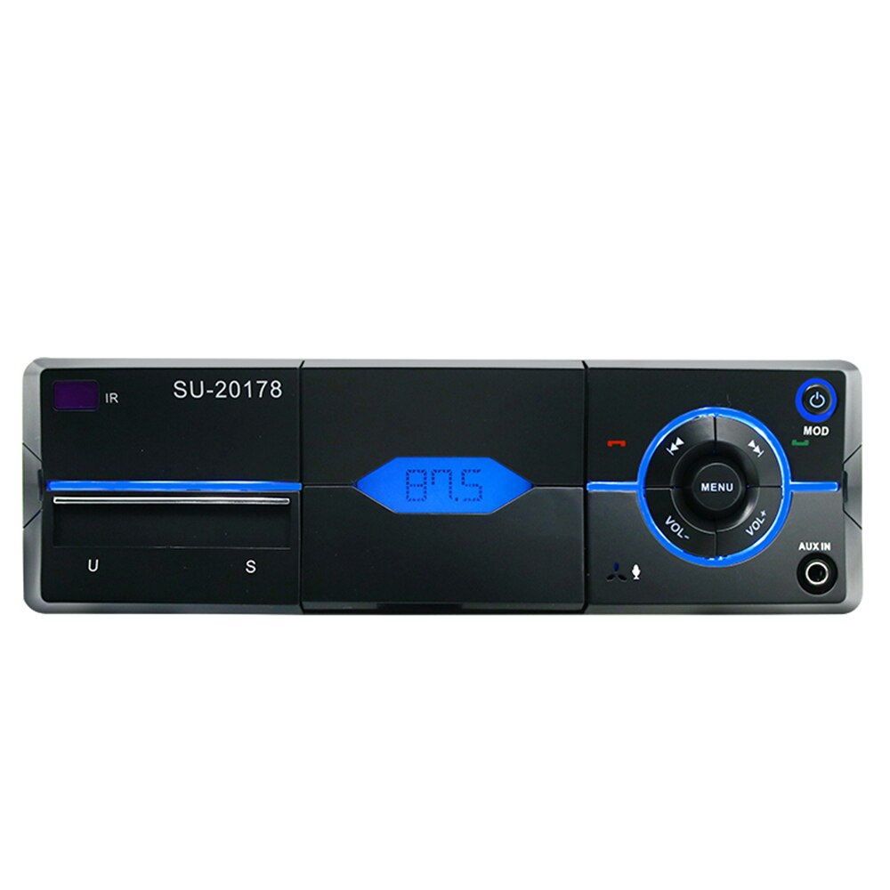1 Din Auto Radio MP3 Speler Stereo Autoradio Multimedia Speler Bluetooth Fm Afstandsbediening Handsfree Gesprekken Usb Sd Aux Cardin-Dash