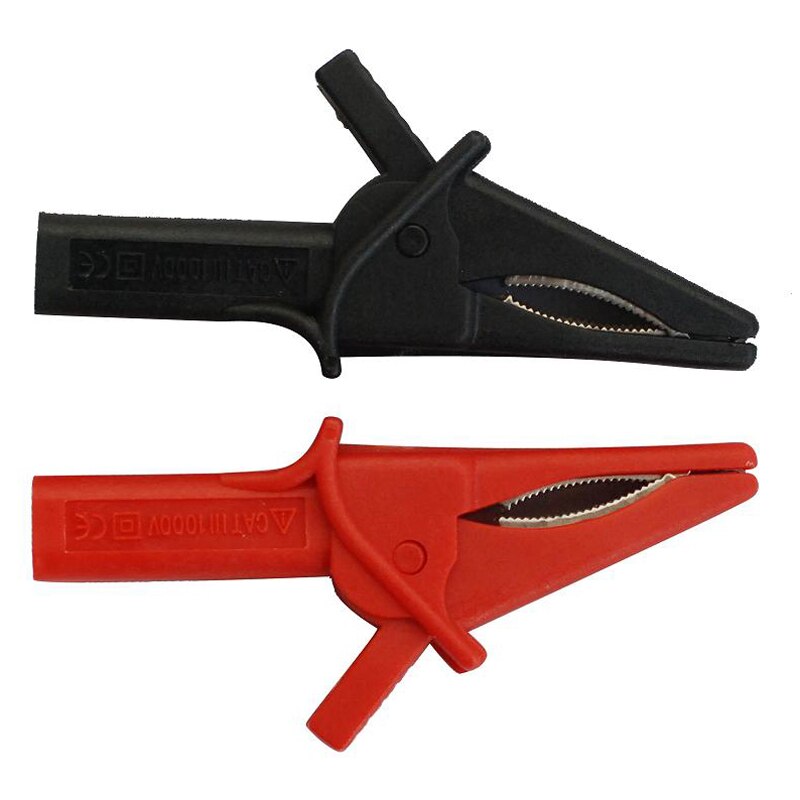 Hantek-pinza de cocodrilo HT18A para osciloscopio Digital, pinza eléctrica de Delfín grande para osciloscopio USB, accesorios de herramientas automotrices, 2 uds.