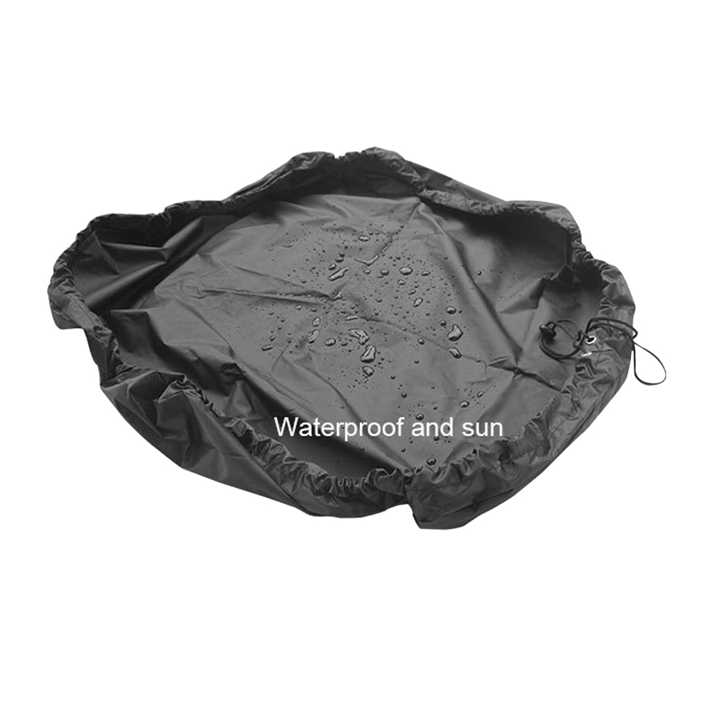 Universel sand / mudderfast kajak våddragt taske & puslemåtte vandtæt tørpose surf våddragt skift pad surfing tilbehør sort
