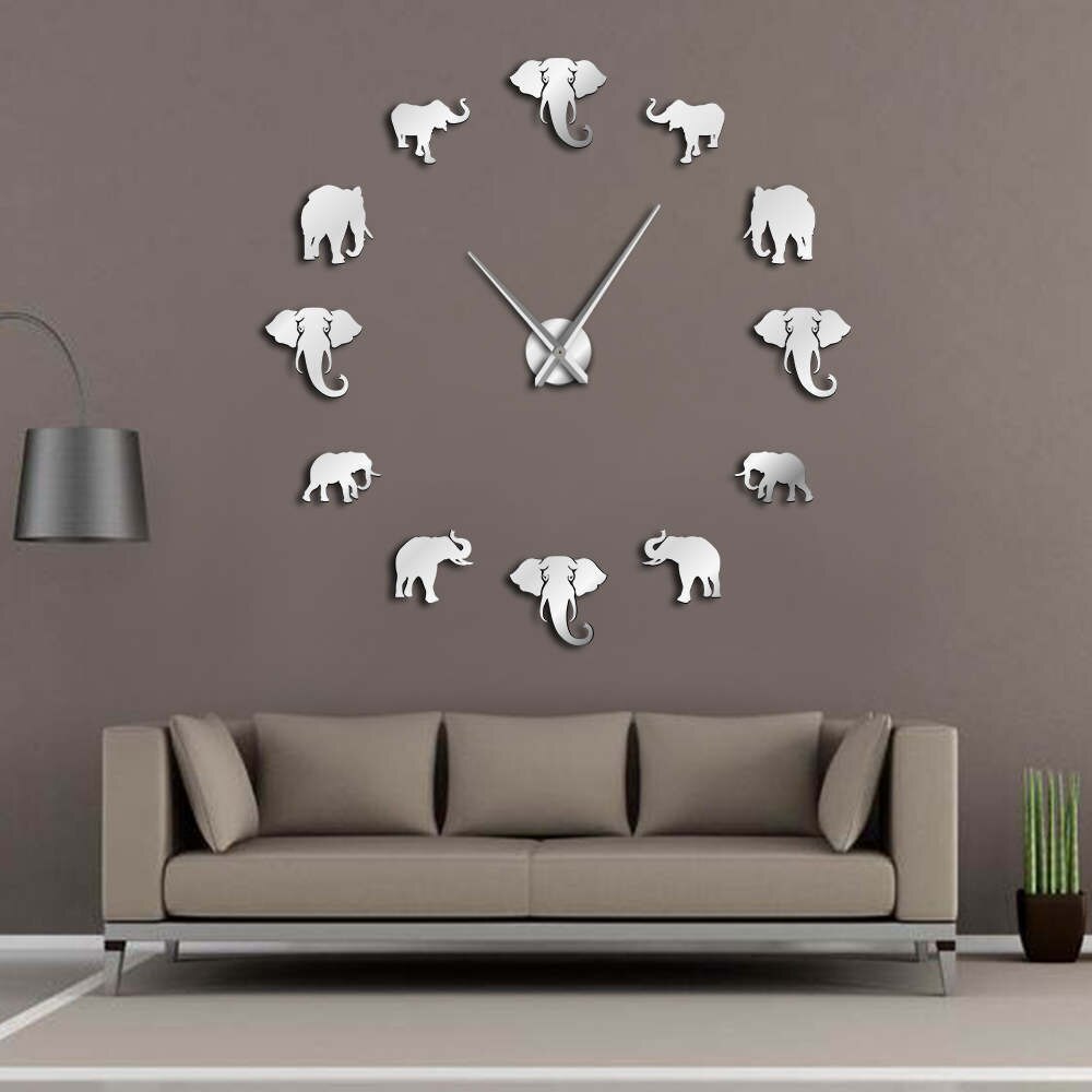 Large wall clock DIY acrylic clock living room bac... – Grandado