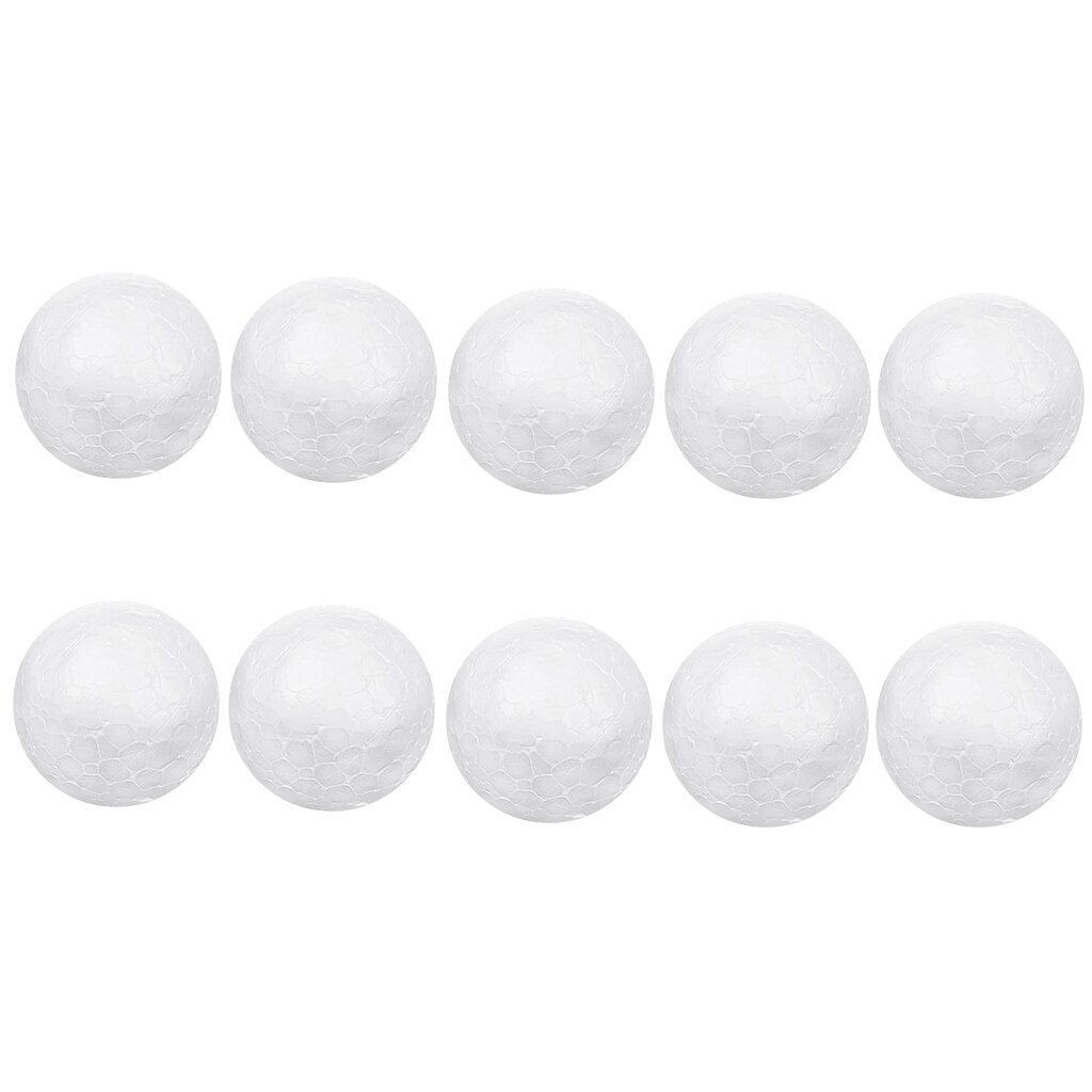 10Pcs Sphere Shaped Solid White Styrofoam Foam Ornaments Craft Balls For Handmade DIY Modelling Crafts, 80mm
