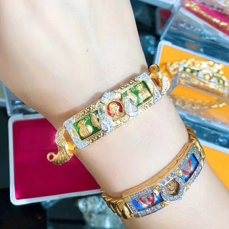 Neue Ethnische Stil retro Thailand Buddha Trend Armbinde Männer und Frauen Armbinde Schmuck Zubehör