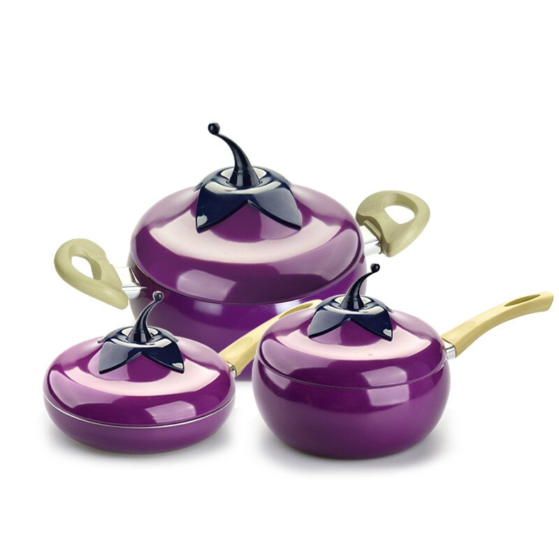 Ceramic pan, baking pan, electromagnetic stove, gas, aluminum cooker, , fruit pan, color pot pots and pans CY50916