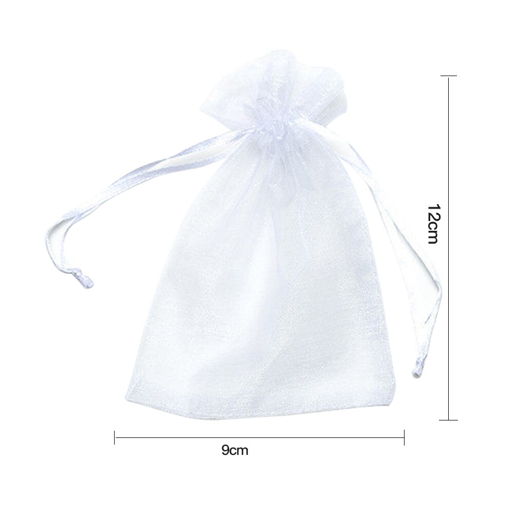 100 stuks tekenbare organza zakjes bruiloft verjaardag feest snoep chocolade zakjes kerst halloween doos sieraden verpakkingszakjes