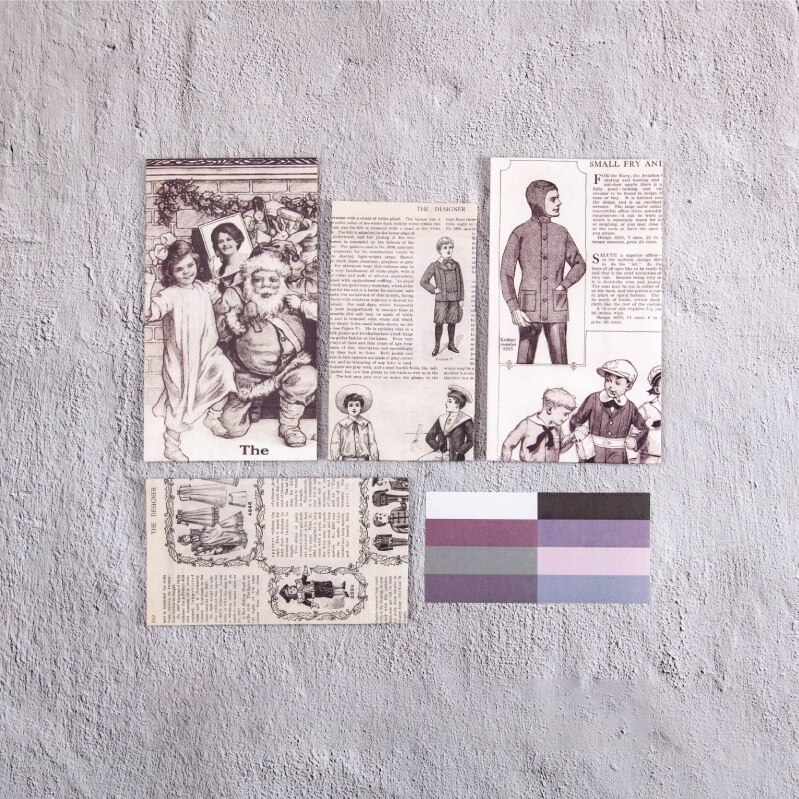 Mr paper Washi paper bag mini Stand up Retro Pote Bags Letter Life Art Open Top Packing paper Treat Bag: C