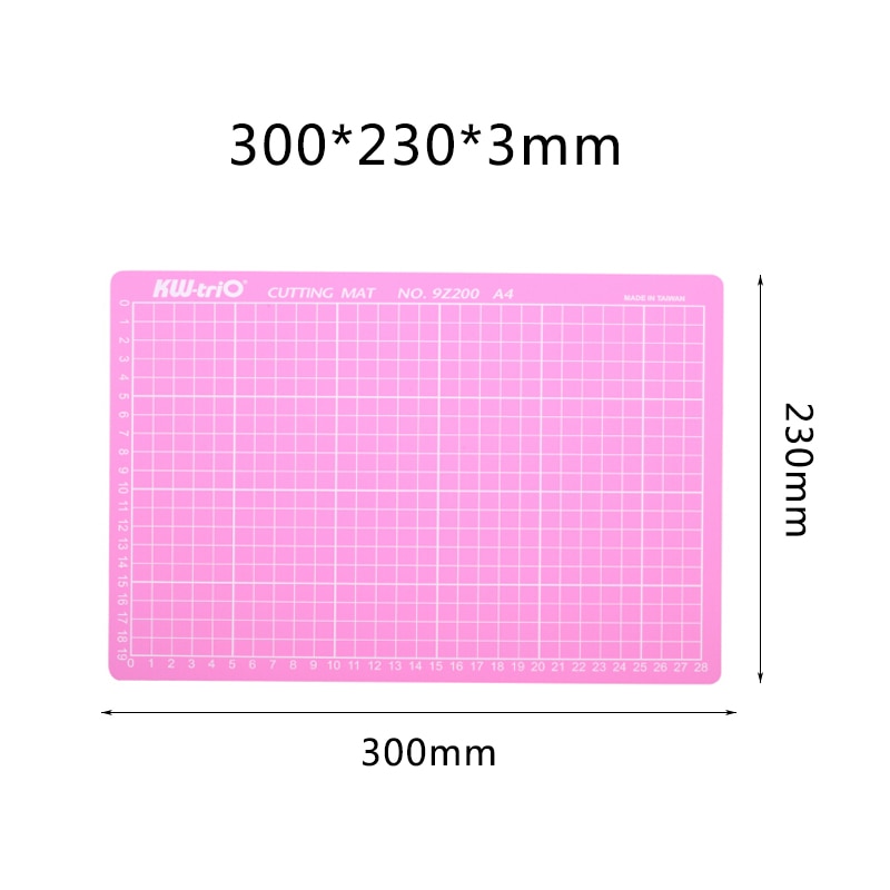 PVC A4 Pink Cutting Mat Cutting Pad Patchwork Cut Pad A4 Double-Sided Self-Healing Patchwork Craft Cutting Board DIY Tools
