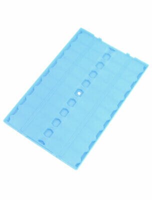Blue Plastic Microscope Glass Storing Organizer Slide Box for 20 Slides