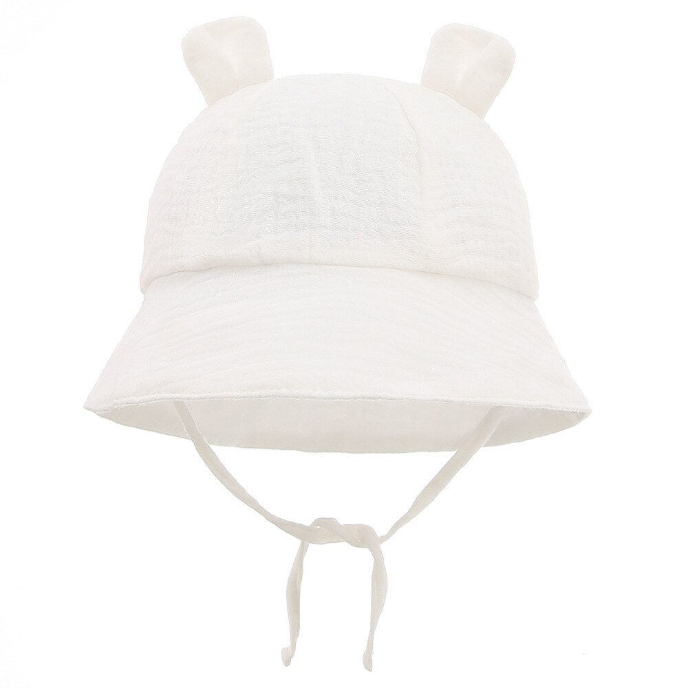 gorro niña Sombrero de cubo para bebé, sombrero de Sol de algodón de Color sólido, gorros de playa, sombrero de Panamá para niño y niña, accesorios de primavera y verano, 3-12 meses, 2022: Style4