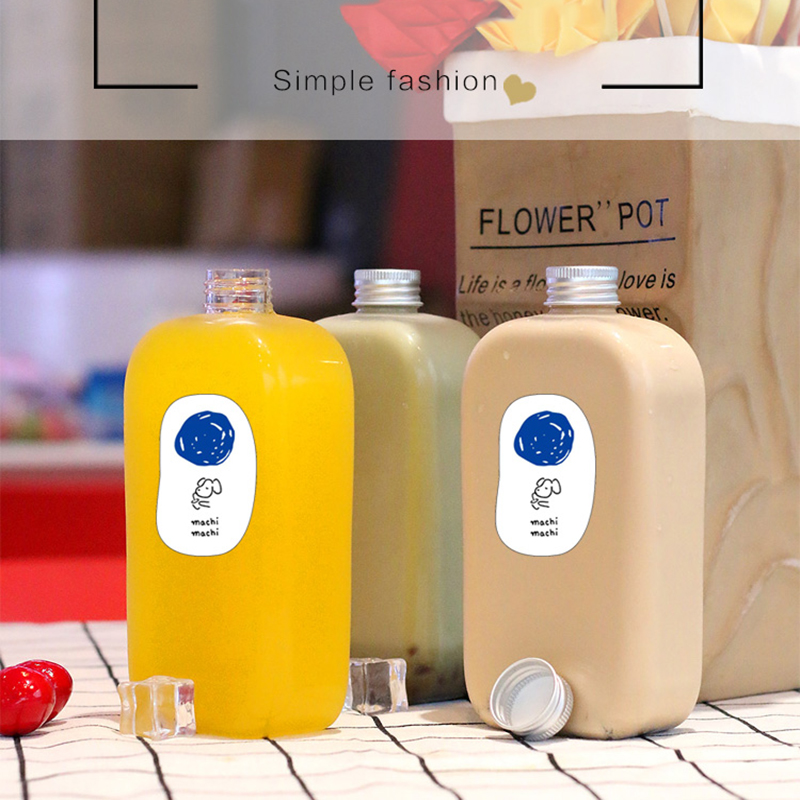 Bouteille vide en plastique pour boisson aux fruits, au lait, au thé, au vin, à la glace, à la cafetière, au whisky, au jus, à la Vodka, pot Mason, 10 pièces/lot