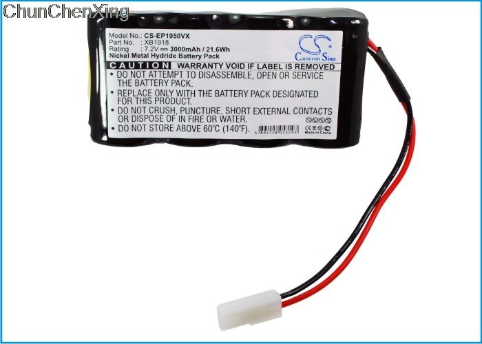 Cameron Sino 3000mAh Battery XB1918 for Euro Pro APL1172M, EU-36120, Shark V1917, Shark V1950, Shark VX3, Shark XB1918